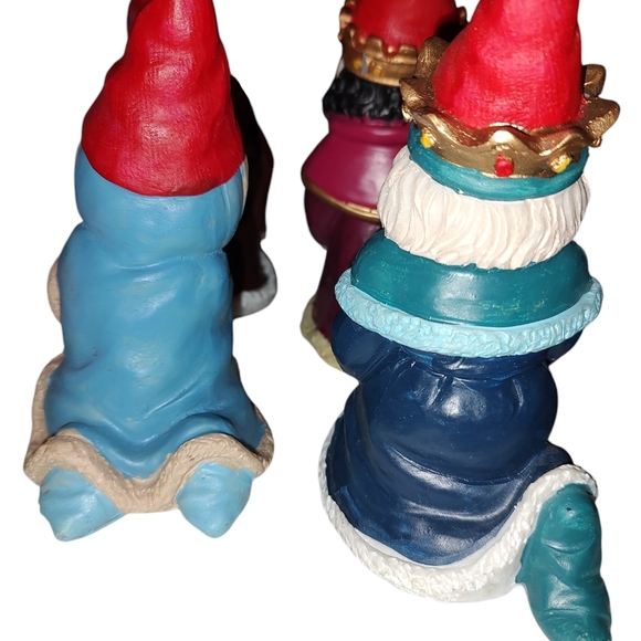 Set of 7 Gnome Nativity Creche Christmas Figures Jesus, Mary, Joseph, Wise Men - Picture 13 of 15